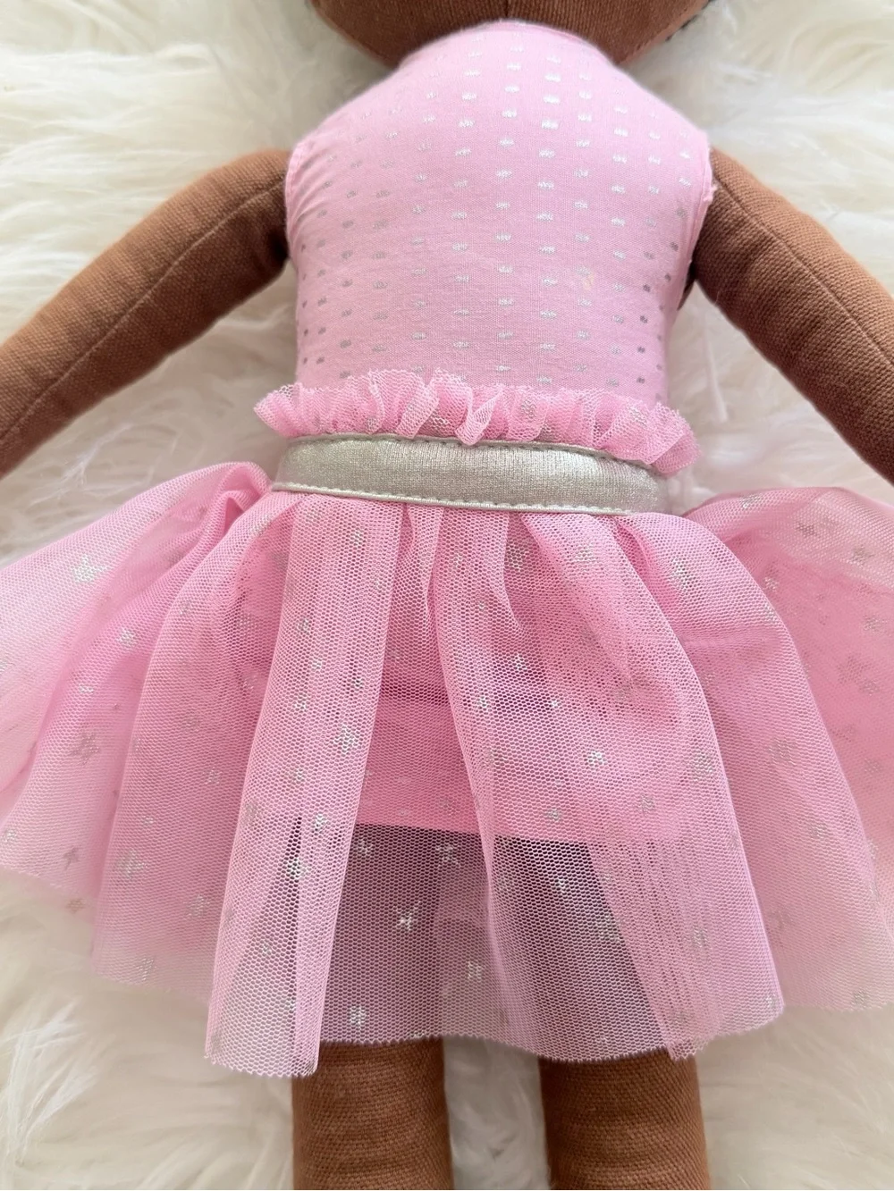 Pillowfort Pink Tulle Ballerina Doll with White Shoes